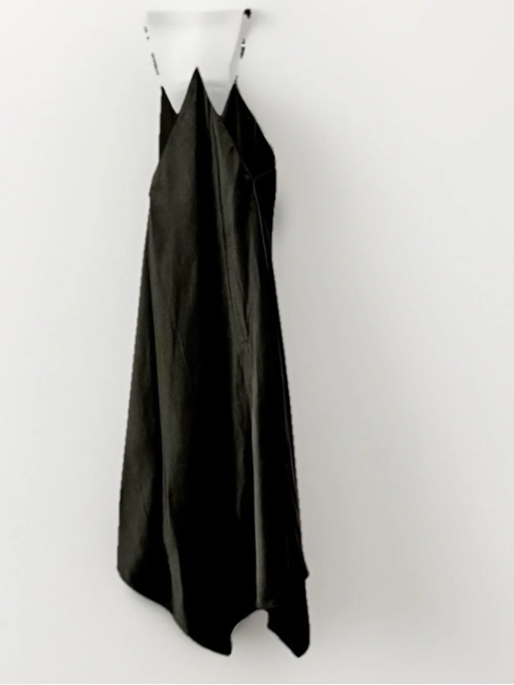 All Saints - Lil Strappy Black Satin
Asymmetric Midi Dress - Size 4 - Picture 5 of 8